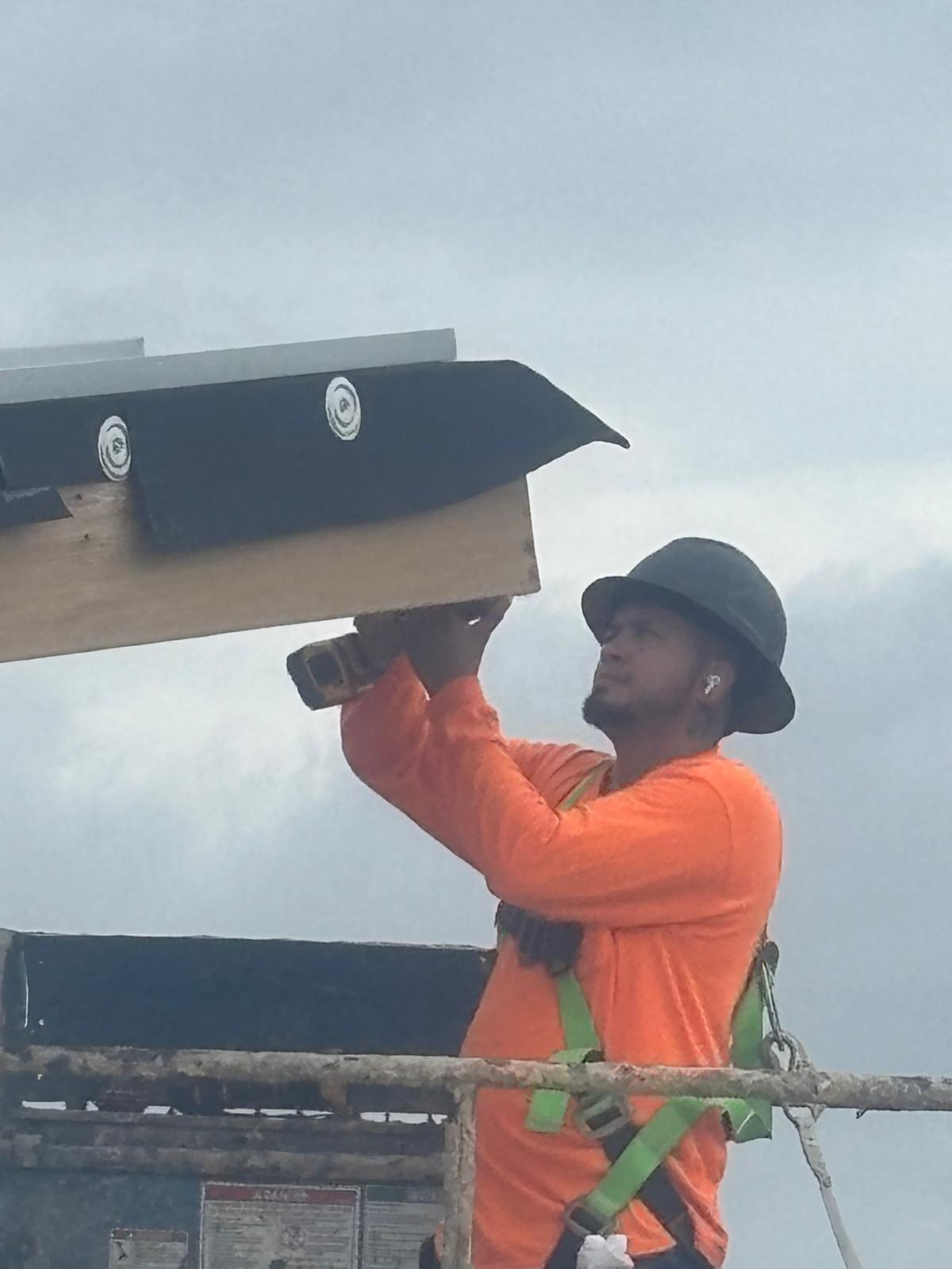 Residential roofing installation